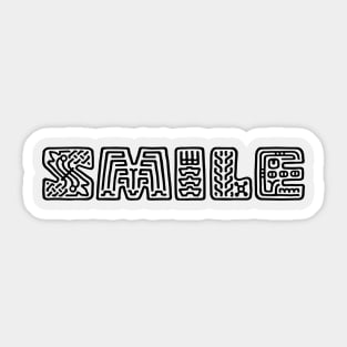 One word design ( smile ) Sticker